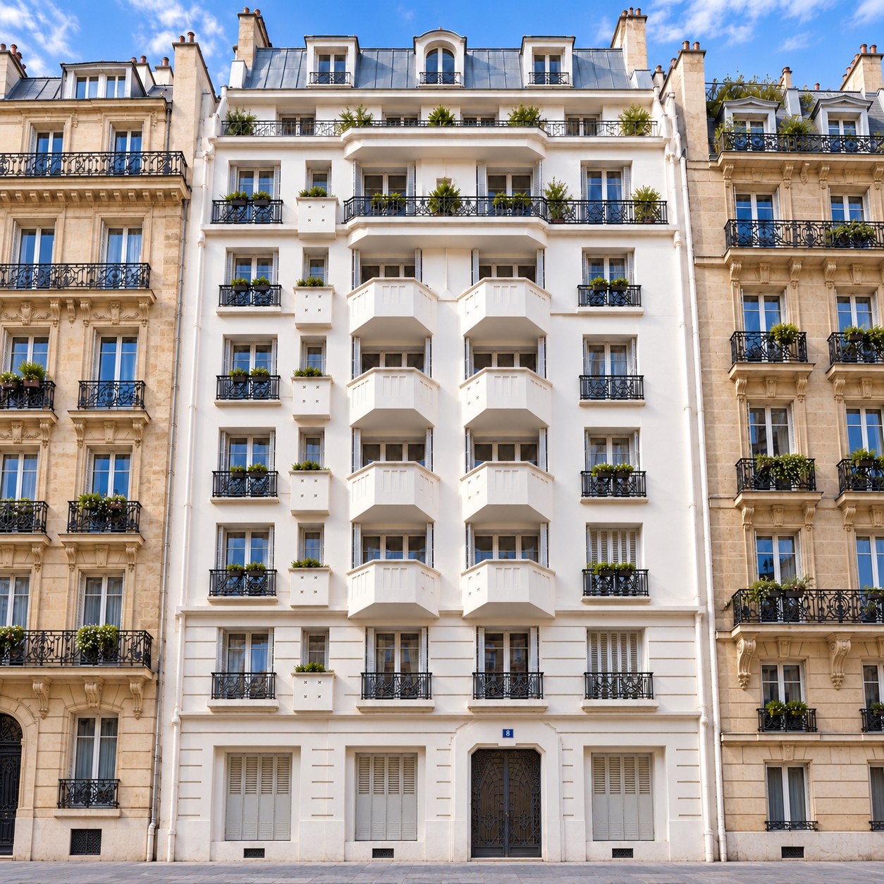 Façade du 8 rue Bausset